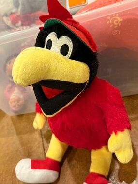 BABW Build A Bear ST. LOUIS CARDINALS Baseball 18" Plush FREDBIRD Mascot